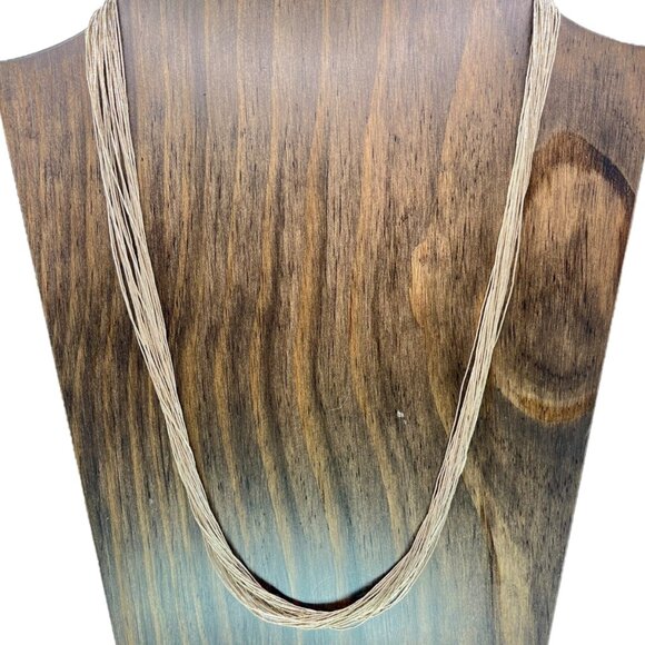 Estate Liquid Silver Necklace Sterling Silver 925 Classic...